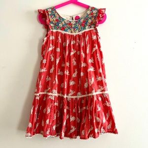 Adorable Mini Boden girls cotton size 6-7 dress